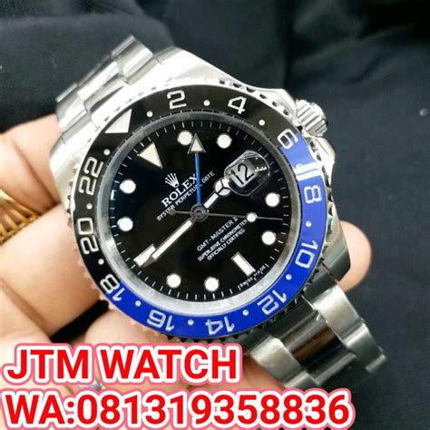 rolex gmt master ii biru hitam|Hands.